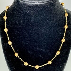 Avon Vintage Gold-tone Faux Baroque Pearl Necklace Signed “NR” #1506